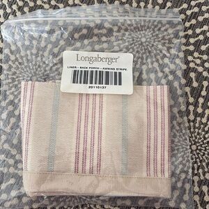 Longaberger Fabric Basket Liner Back Porch Awning Stripe